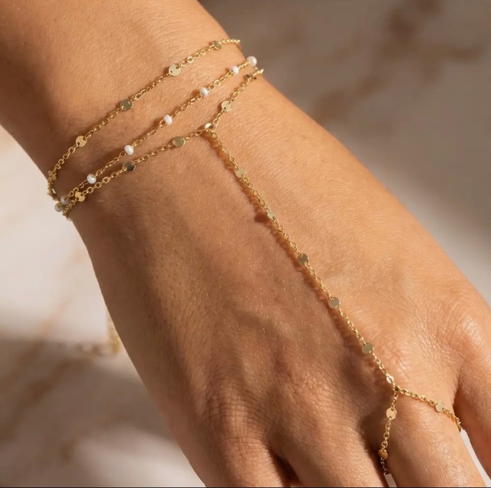 Gold Hand Chain